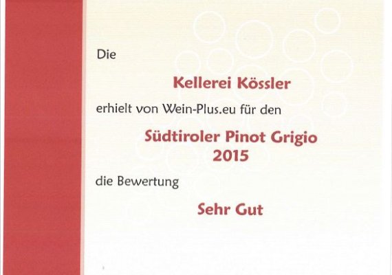 Wein Plus - Pinot Grigio 2015